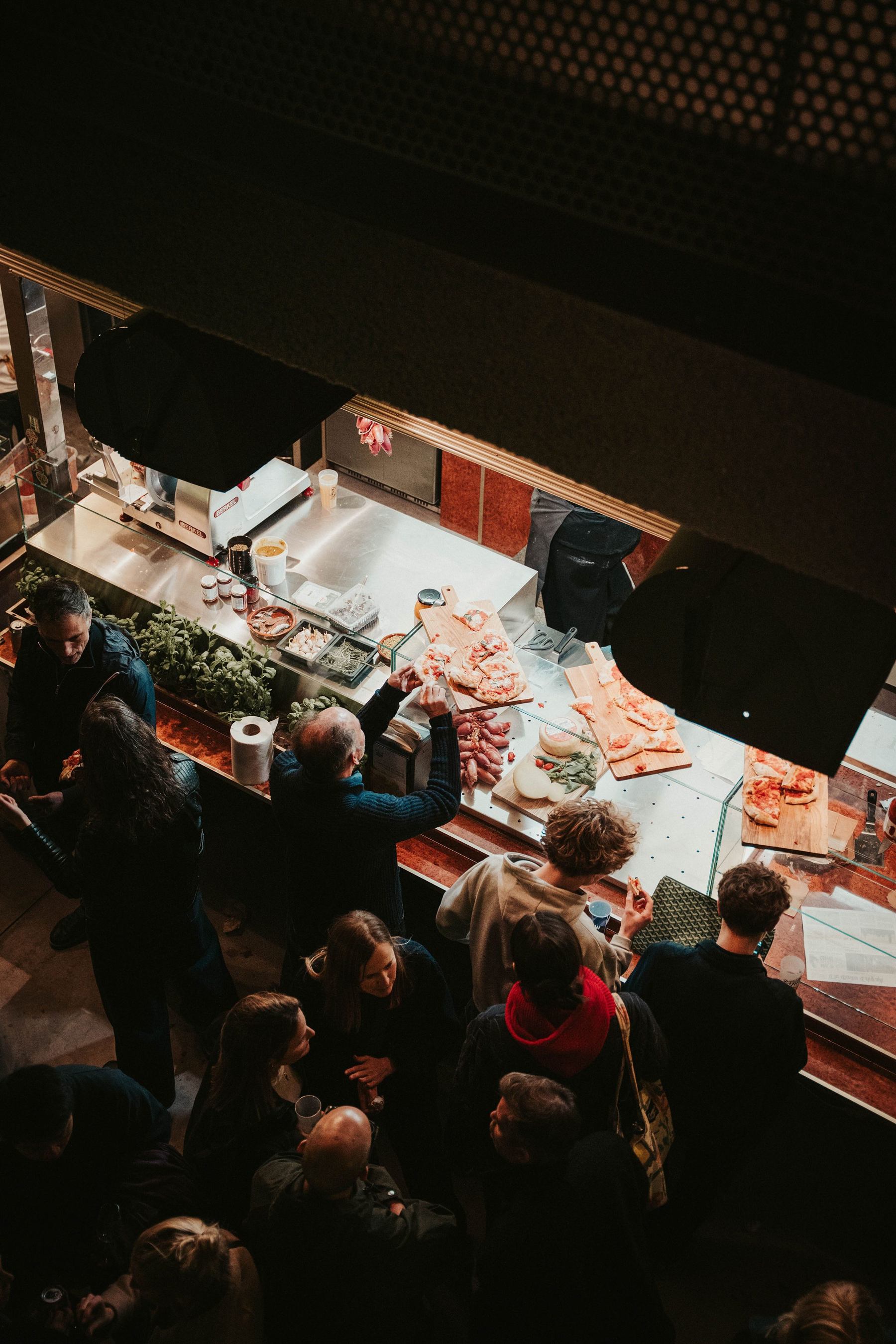 Comptoir du projet Ratz pendant le service